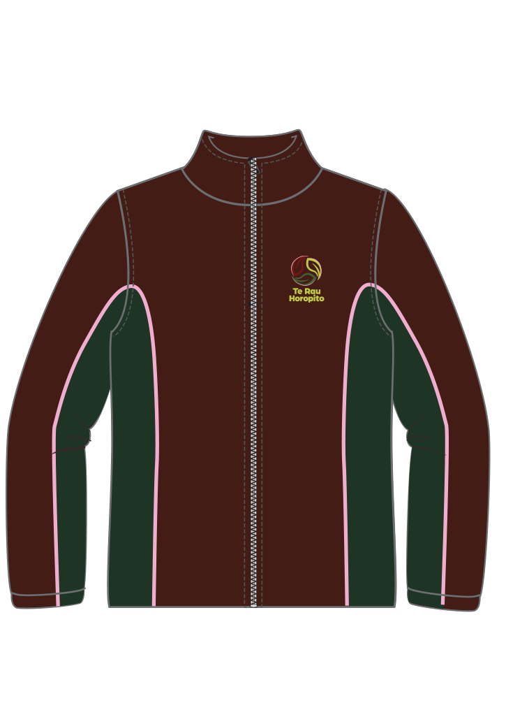 Te Rau Horopito Fleece Maroon/Bottle/Light Pink